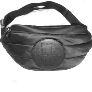 Tory Burch NWOT Black Quilted Ella Belt bag